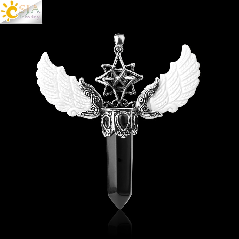 Pingente Merkabah Hexagonal Alado - Imagem 3