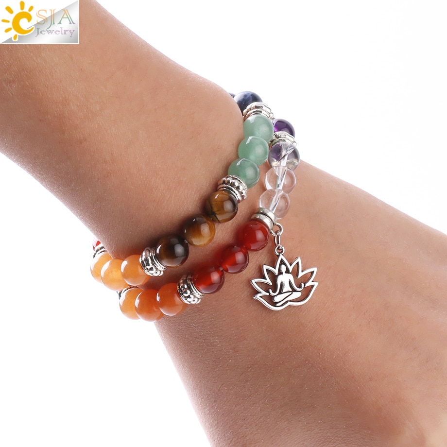 Pulseira 7 Chakras Pedra Natural - Imagem 8