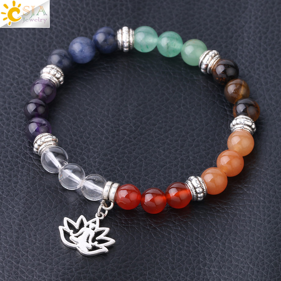 Pulseira 7 Chakras Pedra Natural - Imagem 5