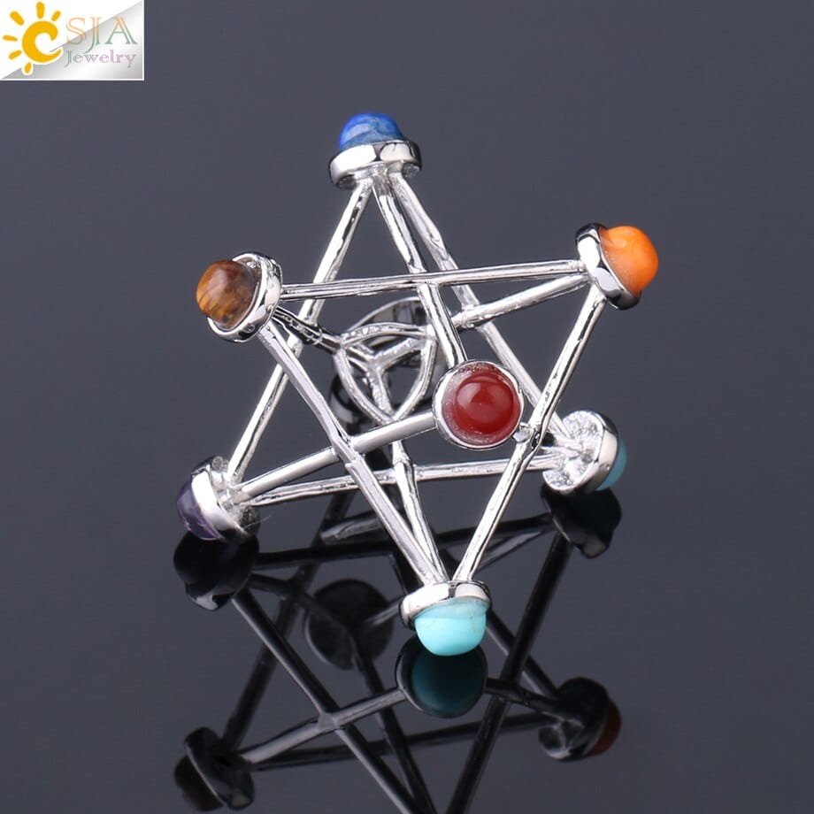 Pingente Merkabah Chakras - Imagem 3