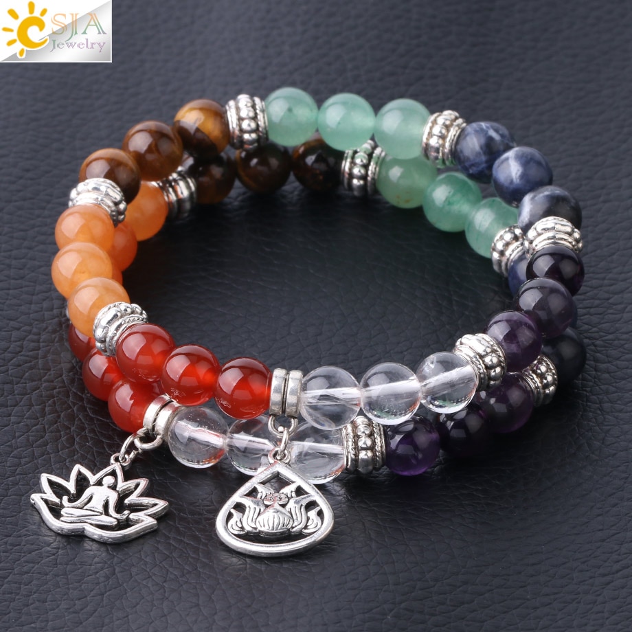 Pulseira 7 Chakras Pedra Natural - Imagem 7