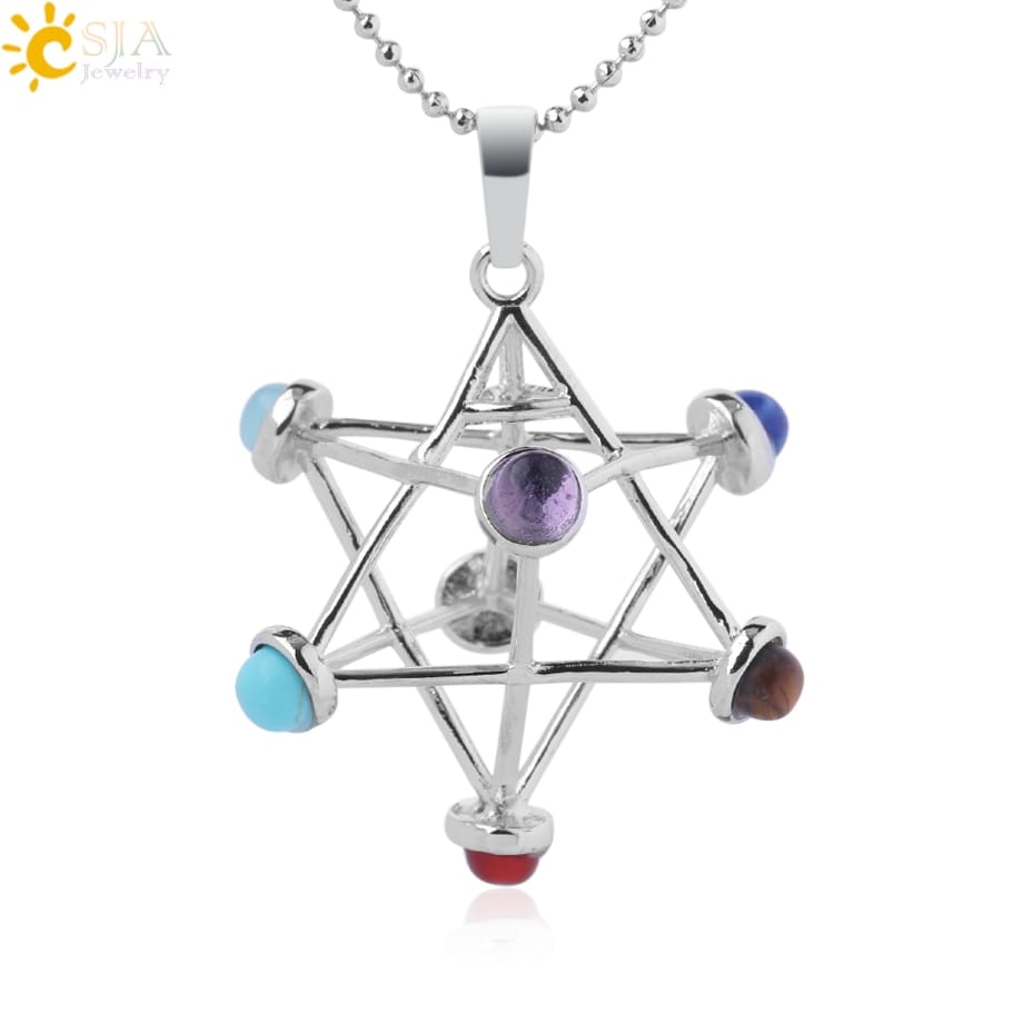 Pingente Merkabah Chakras - Imagem 7
