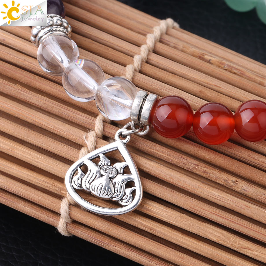 Pulseira 7 Chakras Pedra Natural - Imagem 2