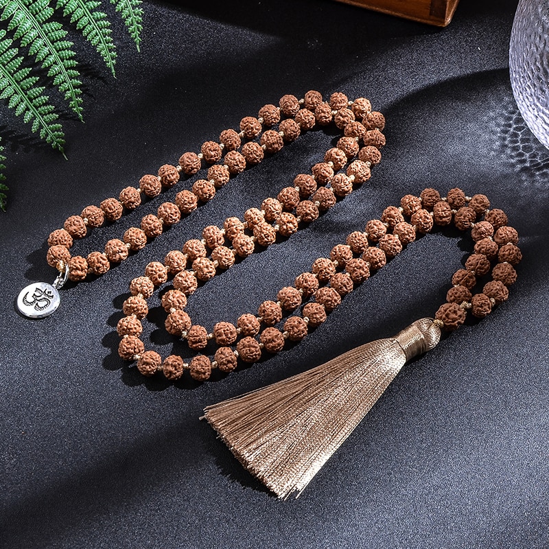 Japamala Rudraksha 108 Contas - 7-8mm - Imagem 7