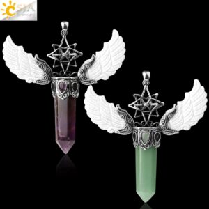 Pingente Merkabah Hexagonal Alado