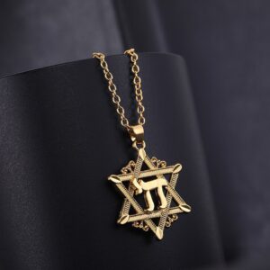 Estrela de Davi com Letra Hebraica