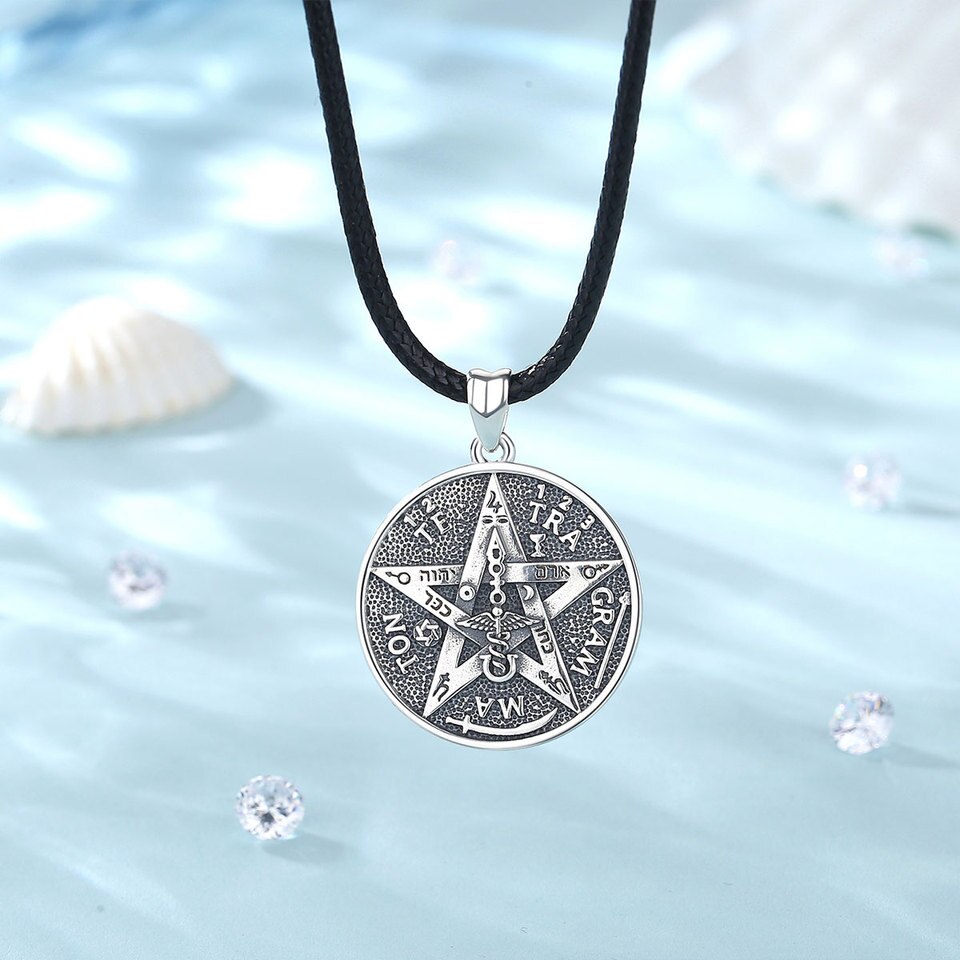 Pingente Pentagrama Tetragrammaton PRATA ESTERLINA 925 - Imagem 6