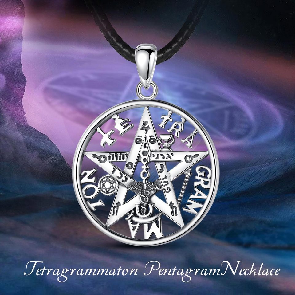 Pingente Tetragrammaton Prata Esterlina 925 - Imagem 7