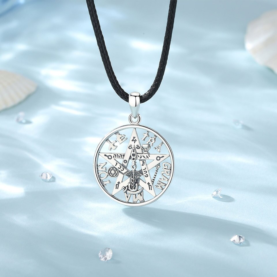 Pingente Tetragrammaton Prata Esterlina 925 - Imagem 4