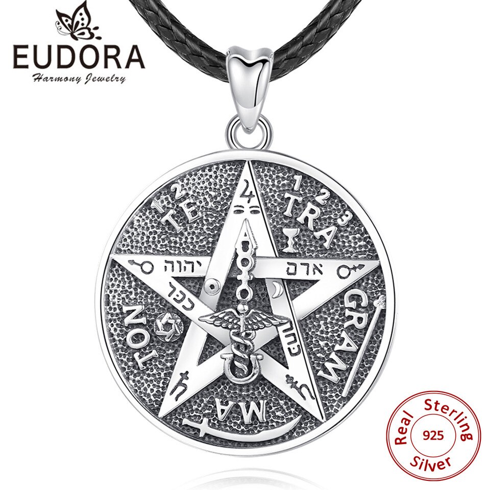 Pingente Pentagrama Tetragrammaton PRATA ESTERLINA 925 - Imagem 2