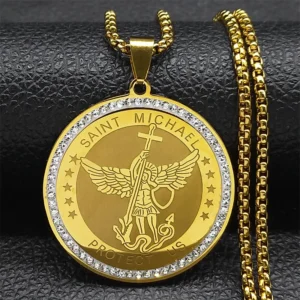 Pingente Medalhão Arcanjo Miguel (Michael)