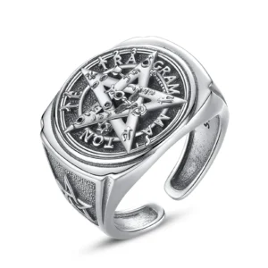 Anel Tetragrammaton Prata 925