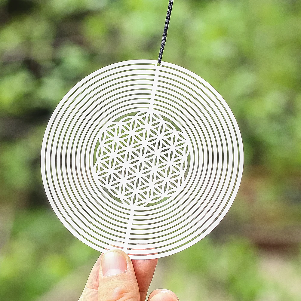 Mandala Flor da Vida Giratória - 10cm - Imagem 3