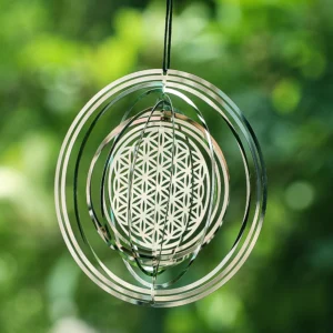 Mandala Flor da Vida Giratória - 10cm