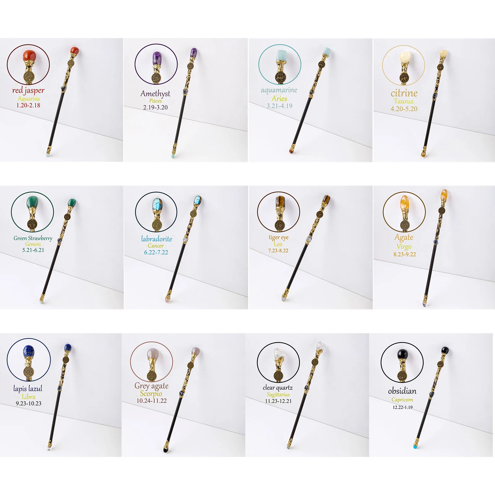 Cetro dos Signos – Encanto e Sorte em Cristais Naturais - Imagem 5