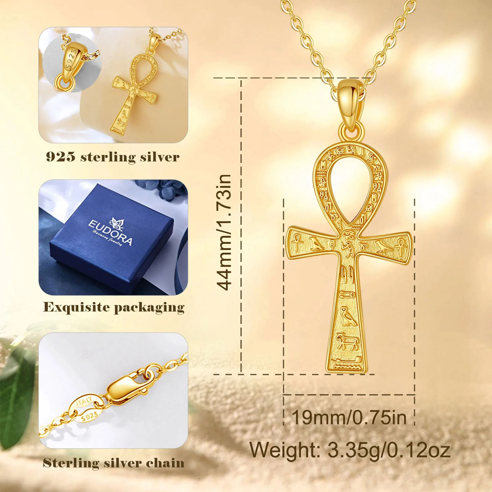 Chave ANK em Prata 925 e Ouro 18K - Imagem 2